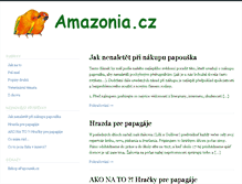 Tablet Screenshot of amazonia.cz